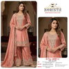10089 A To D By Zorista Chinon Silk With Embroidery Work Pakistani Plazzo Suits Wholesale Online 